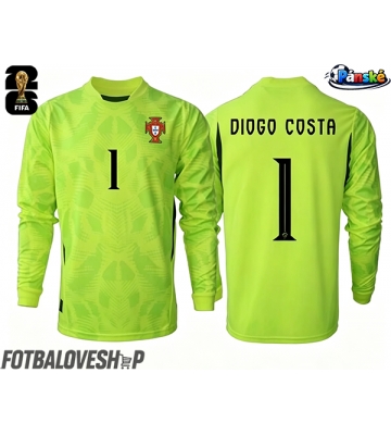 Portugalsko Diogo Costa #1 Brankářské Domácí Dres MS 2026 Dlouhý Rukáv